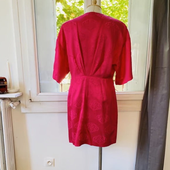 Harpie Wrap-Effect Jacquard Mini Dress - Picture 3 of 8